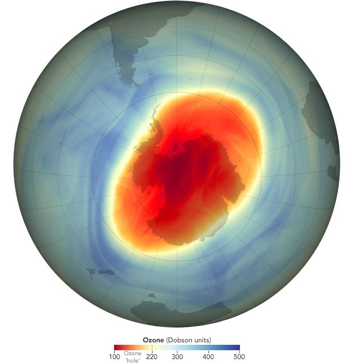 ozon deliği küçülüyor.