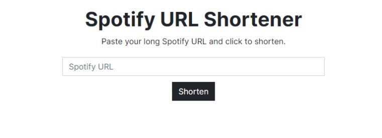 spotify link kısaltma